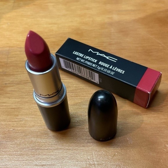 MAC Lustre Lipstick NIB 520 See Sheer **Discontinued Color** Peachy Coral Pink - Picture 7 of 7